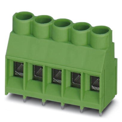 Phoenix Contact PCB Terminal Block; MKDS 5/10-6.35; 10 Positions; 32A; 630V; #24 - 10; Screw w/ Tension Sleeve Connection; Green